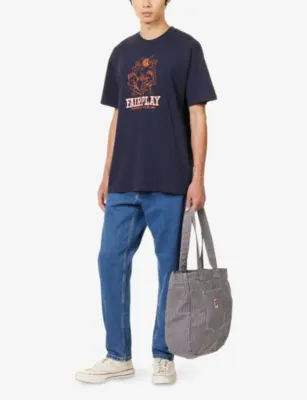 CARHARTT WIP Newel tapered-leg mid-rise denim jeans detail 2
