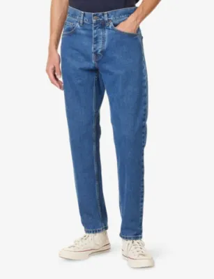 CARHARTT WIP Newel tapered-leg mid-rise denim jeans detail 3