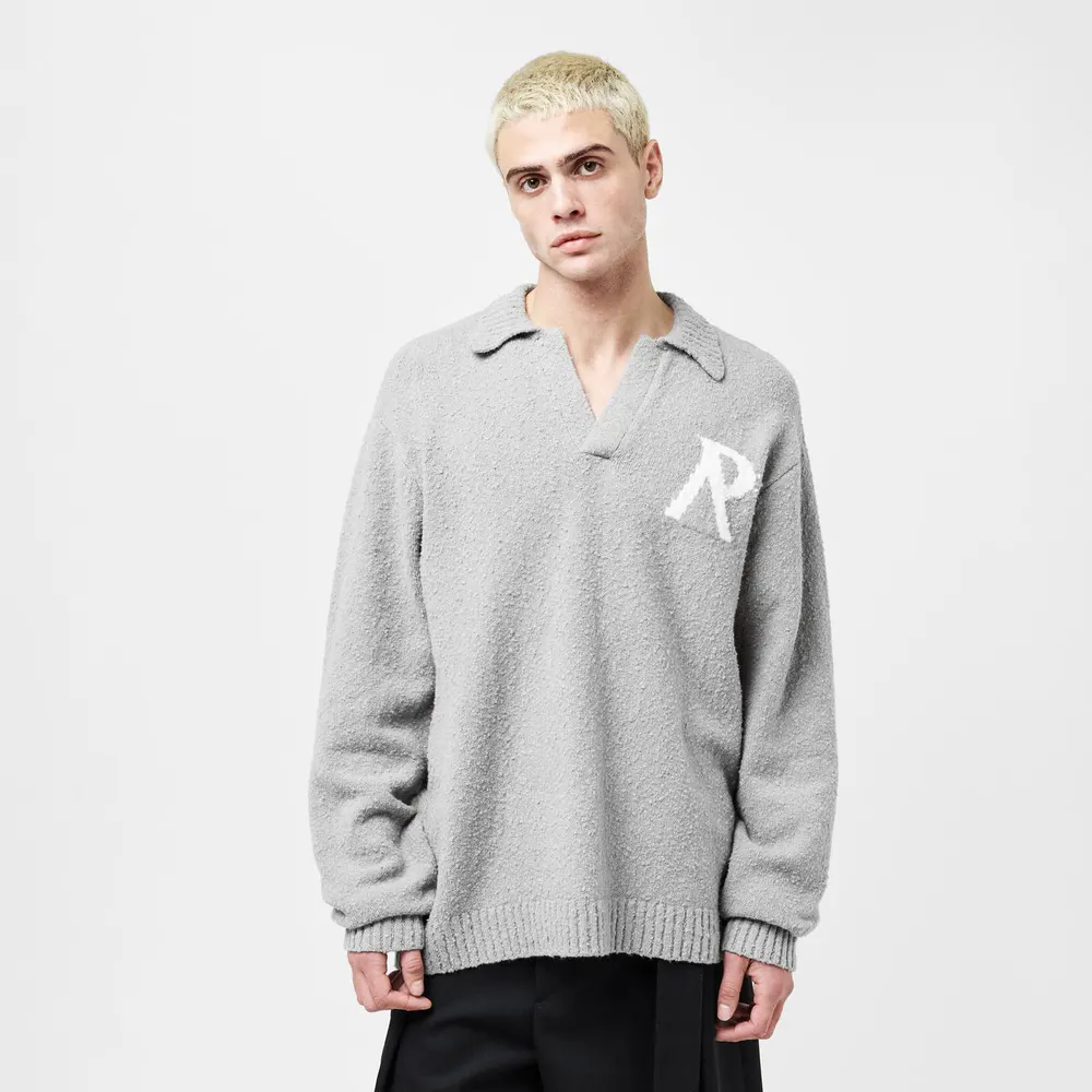 Represent Men's Rep R Boucle Crew Neck Jumper detail 3