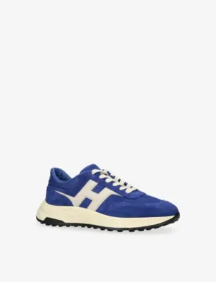 HOGAN Hyperlight Suede Trainers - EUR 43.5 / 9.5 UK MEN in MID BLUE, additional product view 3