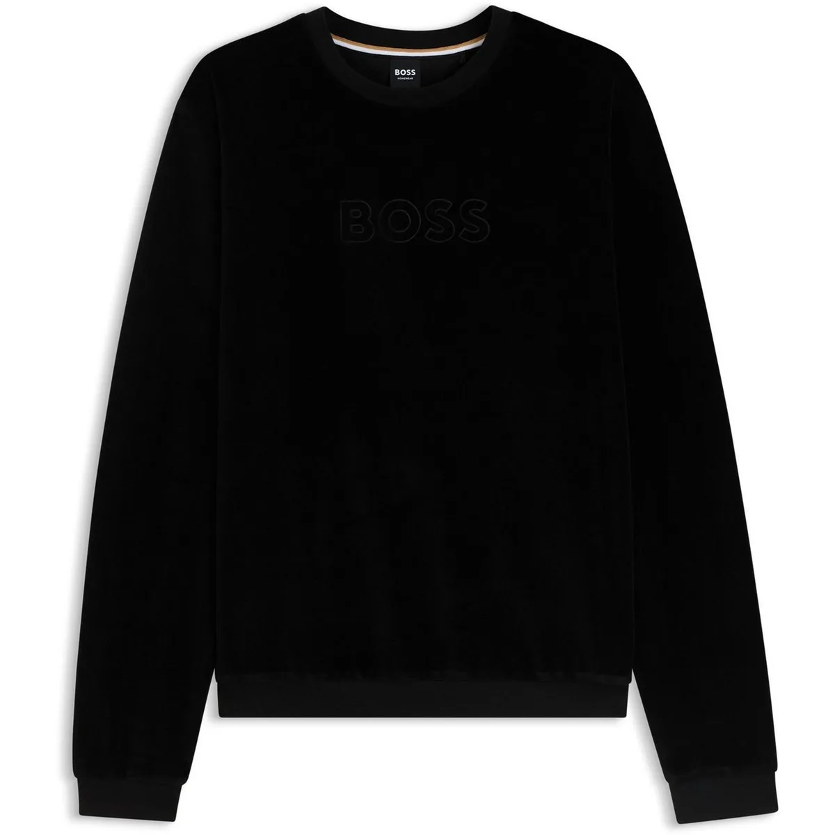 Boss Men's Velour Crew-Neck Long-Sleeve Sweatshirt