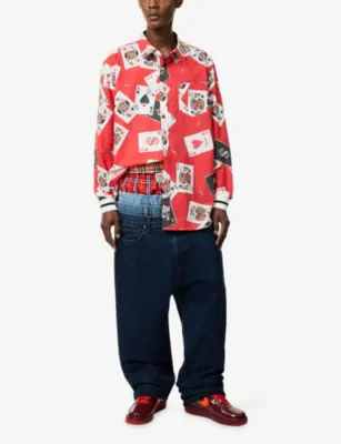 AWGE Cards Motif Long-Sleeve Cotton Shirt detail 2