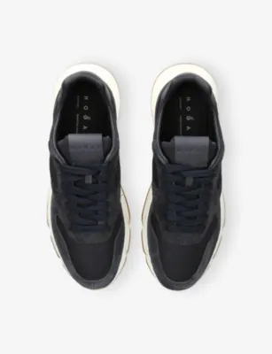 HOGAN Hyperlight Suede and Mesh Trainers - EUR 46 / 12 UK MEN in BLUE/DARK, additional product view 2