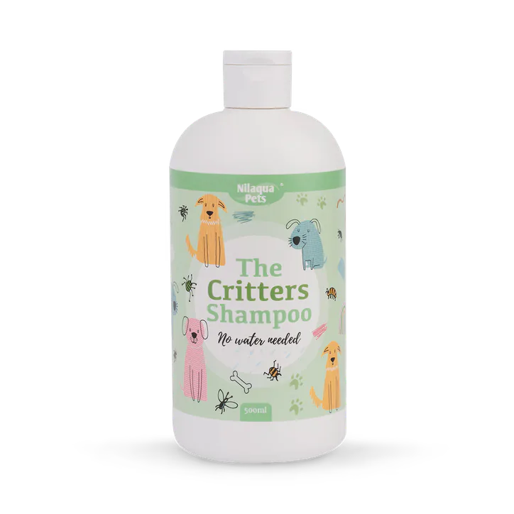 Nilaqua Pets The Critters, Naturally Repelling Towel Off Pet Shampoo 500ml
