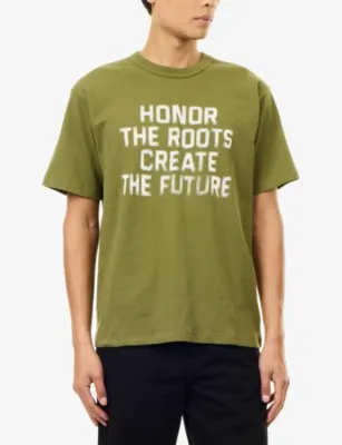 HONOR THE GIFT Honor The Roots Graphic Cotton T-Shirt detail 3