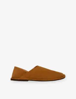 SANDRO Suede Slip-On Loafers - EUR 44 / 10 UK MEN in COGNAC – Mens | Casual shoes | Slippers