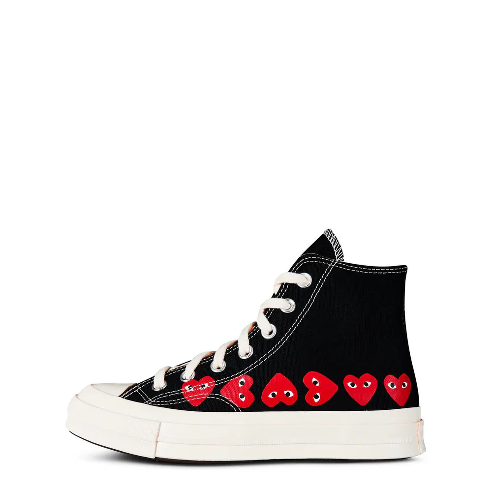 Comme des Garcons PLAY Multi Heart High Top Trainers detail 3
