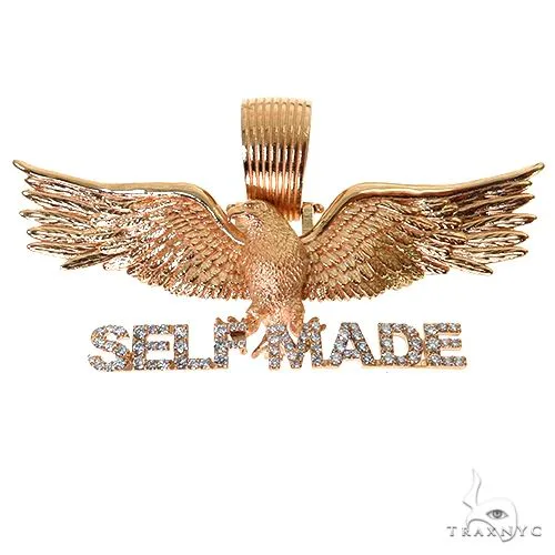 RINA - For Him CUSTOM Diamond Self Made Eagle Pendant 67657 in Rose Gold – Pendant