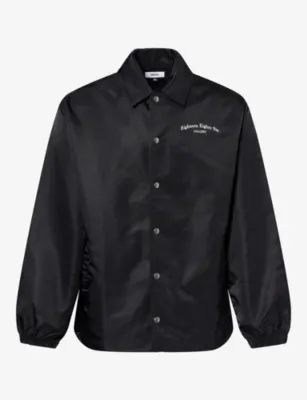 1886 Logo-Print Coach Nylon Jacket in JET BLACK – Mens | Coats & jackets | Field Jackets