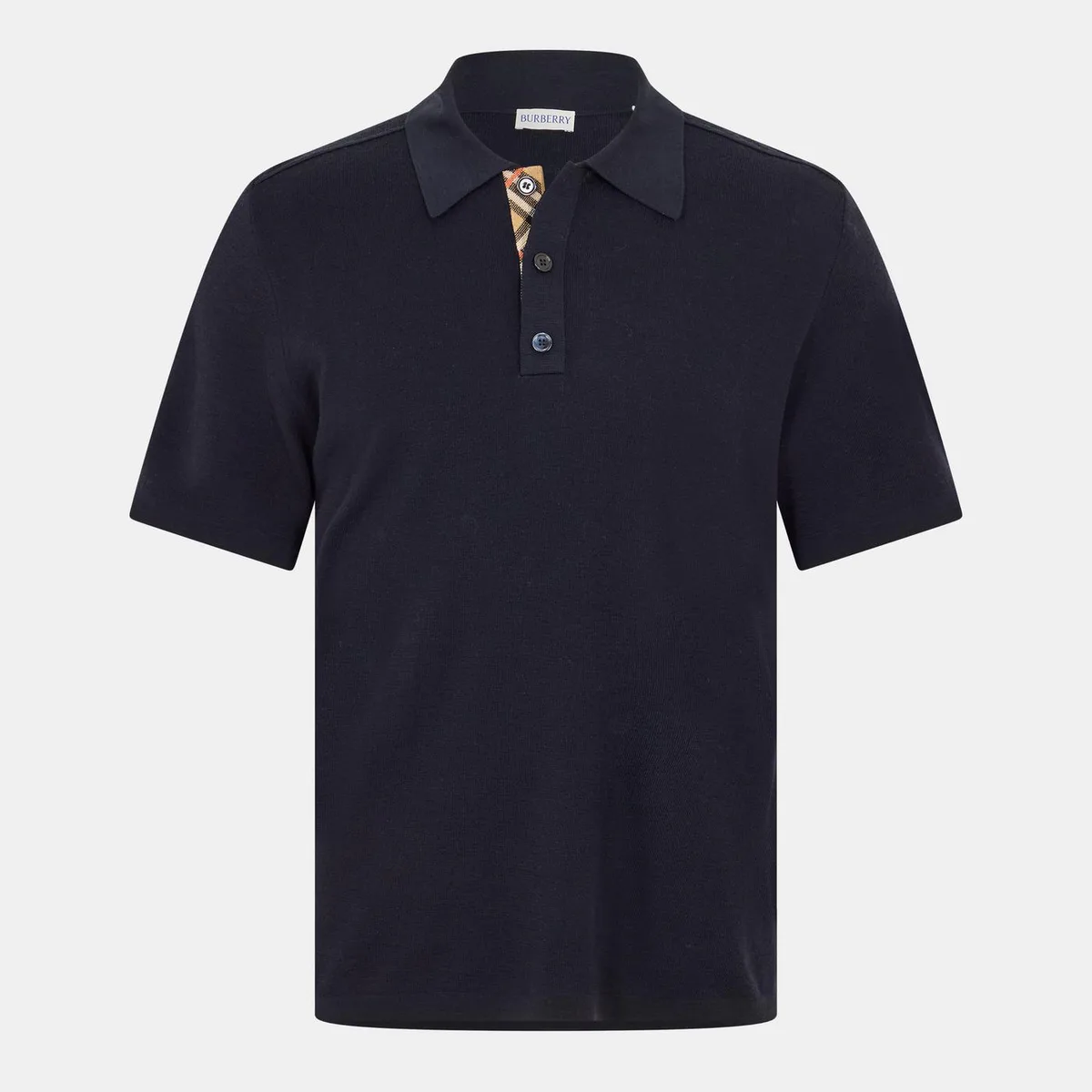Burberry Men's Burb Knitted Short Sleeve Polo Shirt