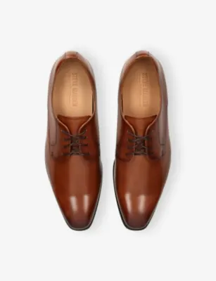 STEVE MADDEN Parscal Leather Lace-Up Shoes - EUR 40 / 6 UK MEN in TAN, additional product view 2