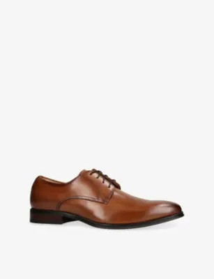 STEVE MADDEN Parscal Leather Lace-Up Shoes - EUR 40 / 6 UK MEN in TAN, additional product view 3