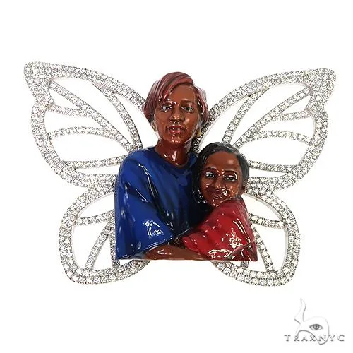 RINA - For Him CUSTOM Custom Made 3D Memorial Pendant 67341 in Rose Gold – Pendant
