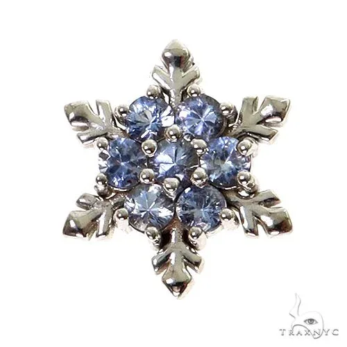 PIA - For Him GEMSTONES For Him Snowflake Sapphire Pendant 67585 in Rose – Pendant