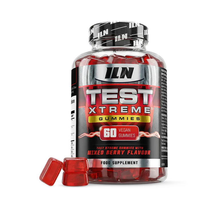 Iron Labs Nutrition Test Xtreme Gummies - Testosterone Supplements for Men - 60 Vegan Gummies (Berry Flavour)