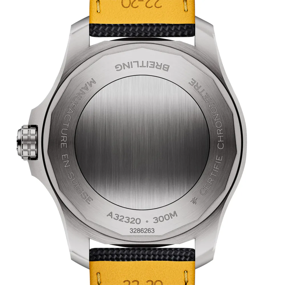 Breitling Avenger Automatic GMT 44mm Mens Watch Black Leather in Black, additional product view 2