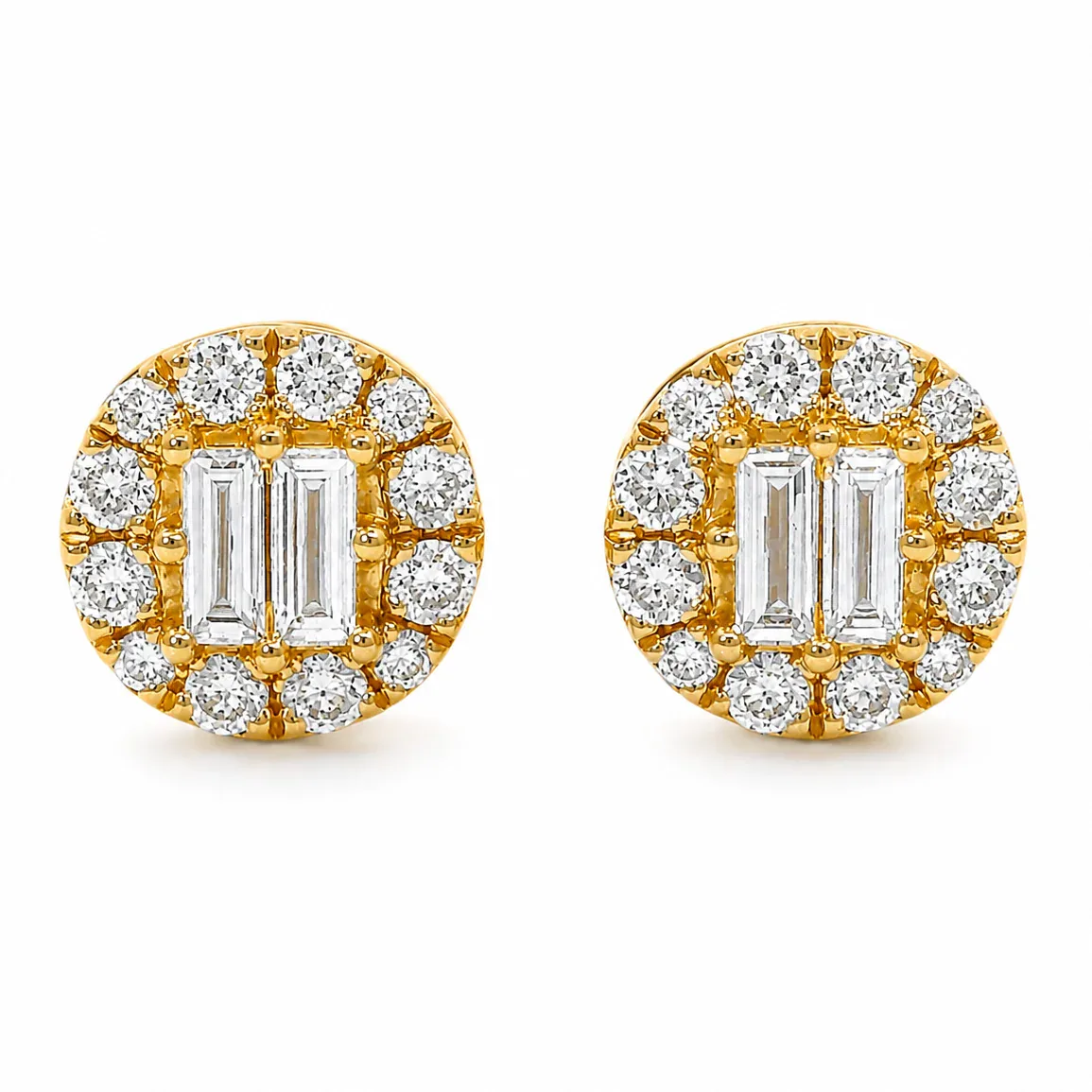 ANNA - UNITED 18K Gold Diamond Earrings 67020 in Yellow Gold – Earrings