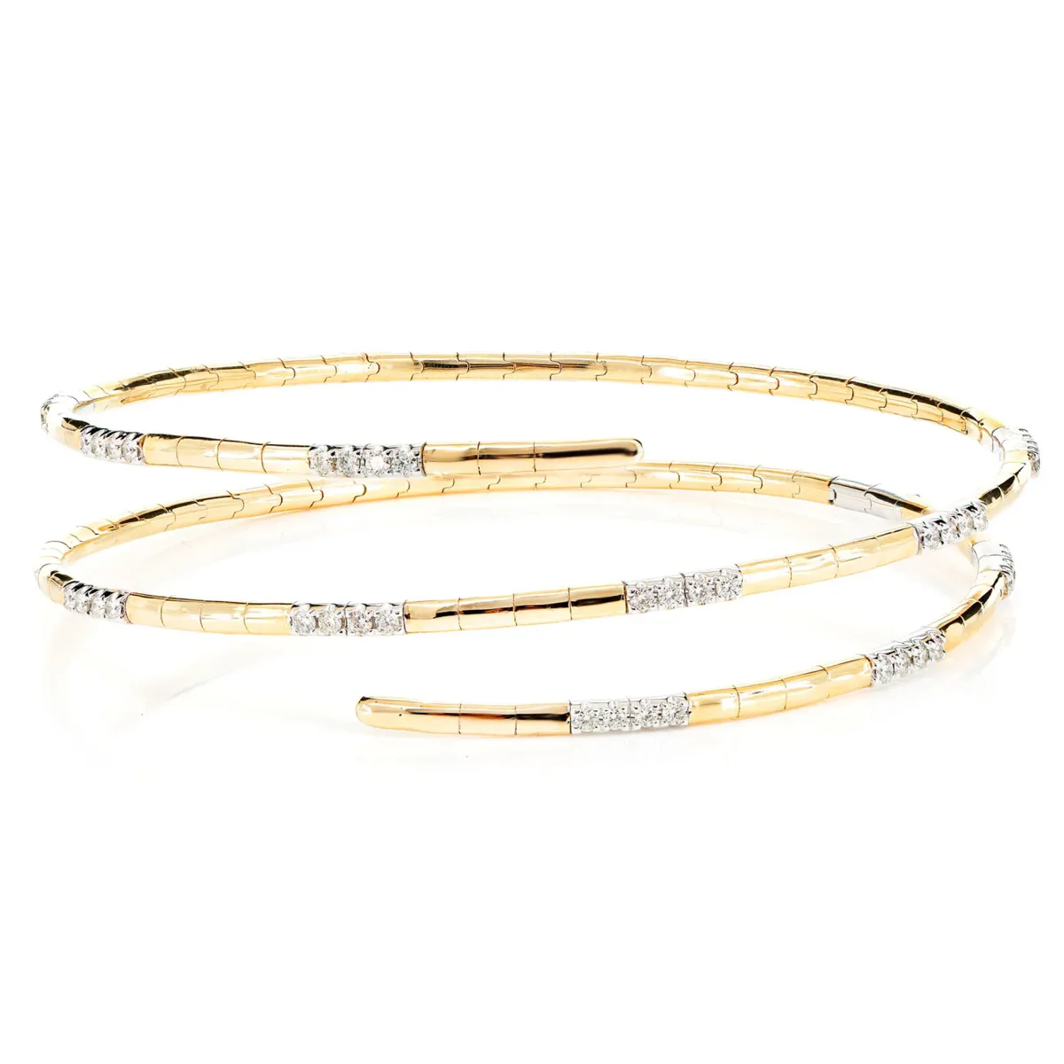 For Him Wrap Diamond Flex Bangle Bracelet