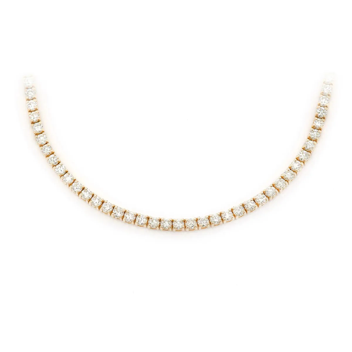 For Him Prong Diamond Tennis Necklace