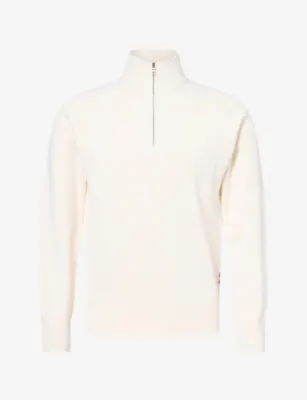 ORLEBAR BROWN Lennard Half-Zip Ribbed Merino-Wool Jumper