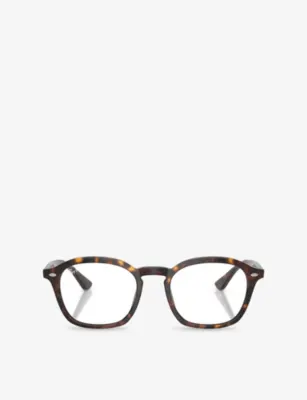 RAY-BAN RB5451 Round-Frame Tortoiseshell Acetate Optical Glasses