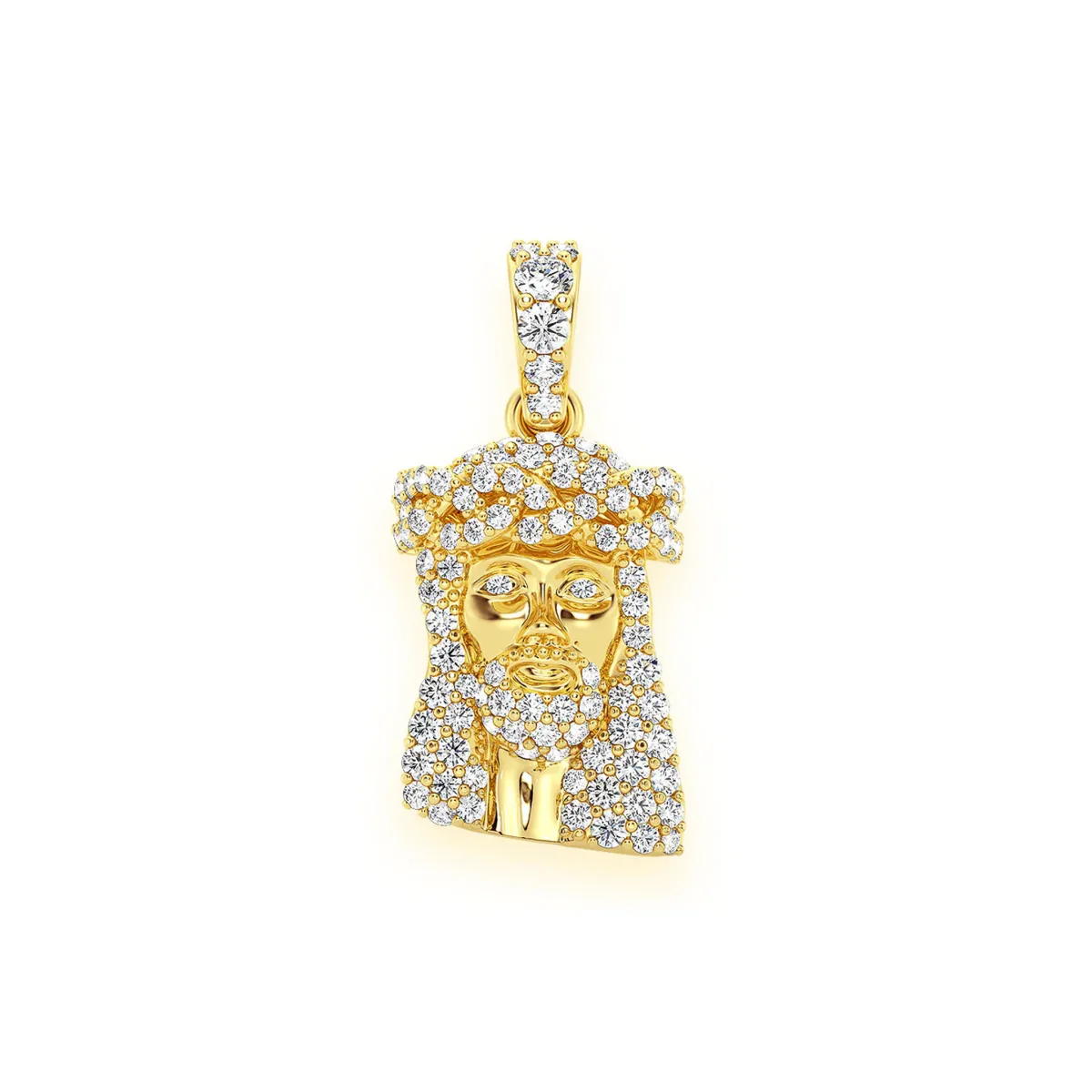 For Him Heritage Jesus Piece in 0.33ctw / Yellow Gold / Natural Diamond – Pendant