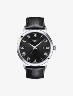 TISSOT T129.410.16.053.00 Classic Dream Stainless-Steel and Leather Quartz Watch