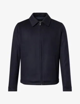 CORNELIANI Padded Cashmere Blouson Jacket in NAVY – Mens | Knitwear | Cashmere