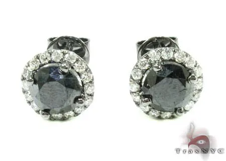 RINA - For Him FACTORY Black Euphoria Earrings 1 11885 in Rose Gold / Length: 20mm Wide: 9mm – Earrings