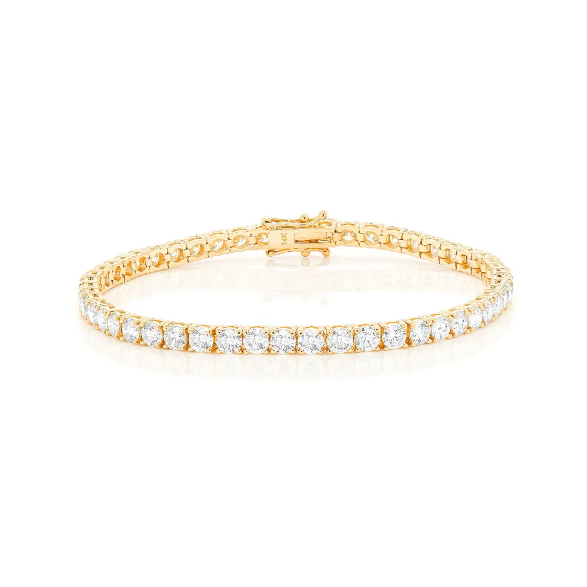 For Him Prong Diamond Tennis Bracelet in 20pt / 10.50ctw / Yellow Gold / 8" – Bracelet