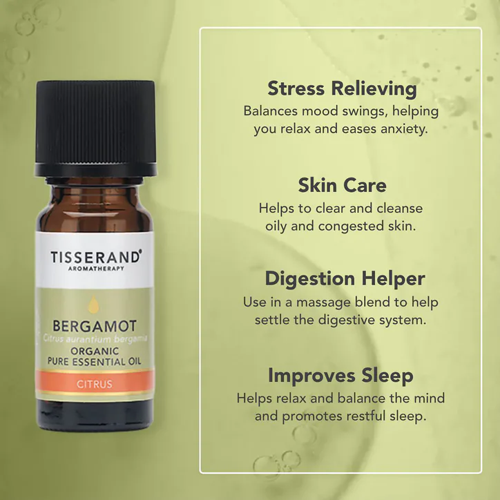 Tisserand Bergamot Organic Pure Essential Oil 9ml detail 3
