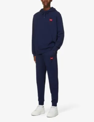 HUGO Japanese-ideogram cotton-jersey hoody detail 2