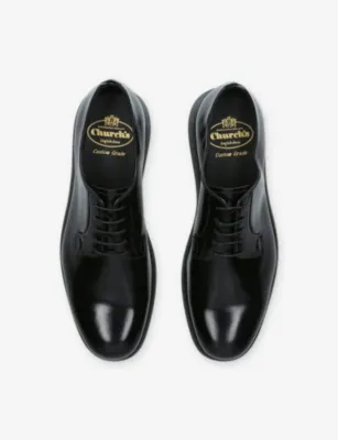 CHURCH'S Hybrid Leather Derby Shoes - EUR 43 / 9 UK MEN in BLACK, additional product view 2