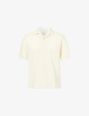 SUNSPEL Stripe-Pattern Regular-Fit Cotton Shirt