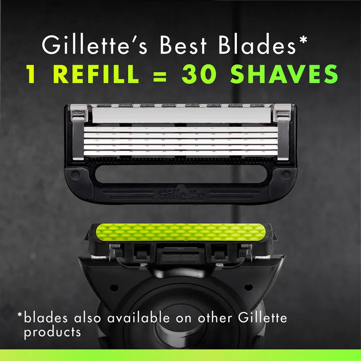 Gillette GilletteLabs With Exfoliating Bar Razor, 1 Handle, 5 Blades, 1 Magnetic Stand, 1 Travel Case, additional product view 3