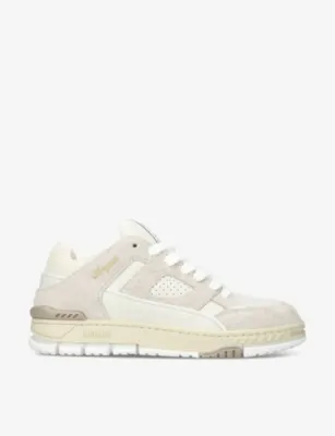 AXEL ARIGATO Area Lo brushed-suede and leather low-top trainers - BEIGE - EUR 41 / 7 UK MEN in BEIGE – Mens | Trainers | Lace up trainers