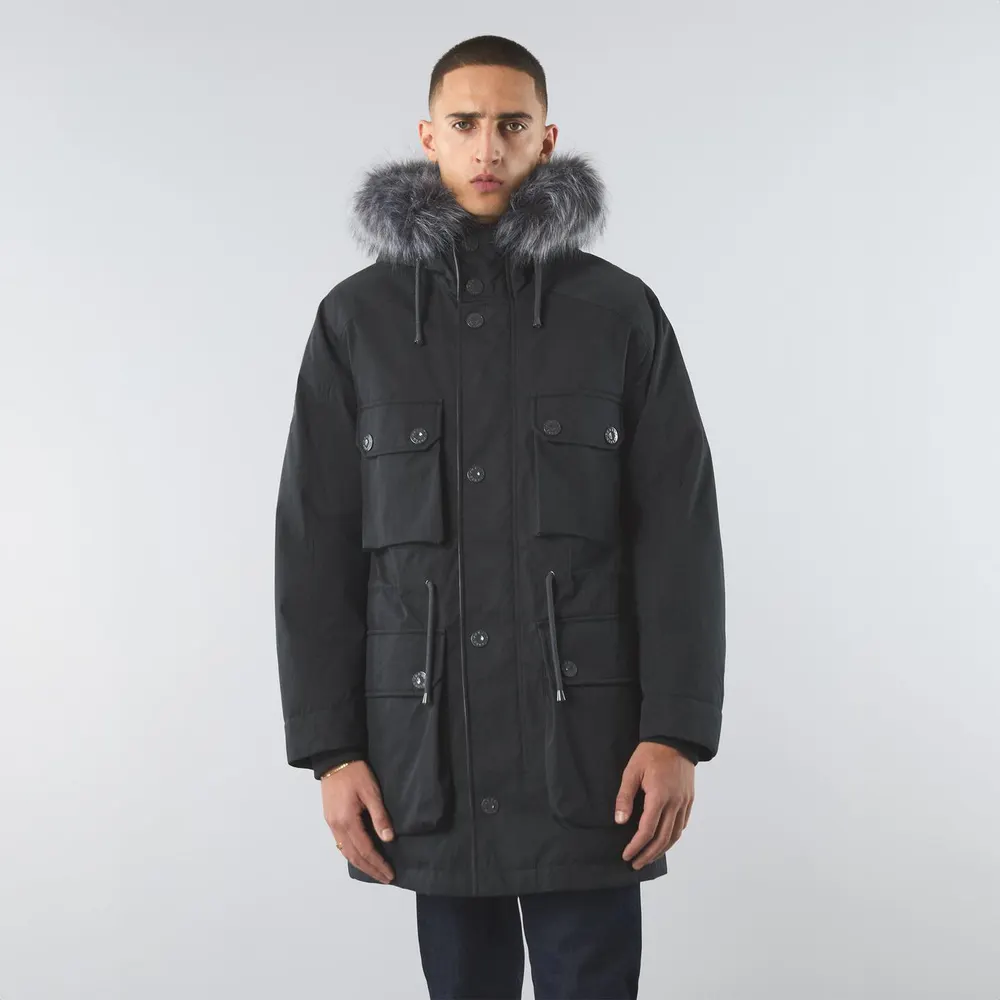 Pretty Green Men's Watson Hooded Parka detail 2