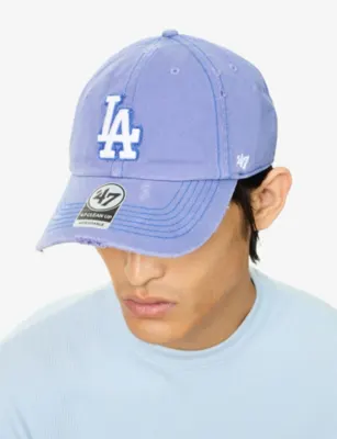 '47 ’47 Clean Up LA Dodgers Cotton Baseball Cap in WASHED BLUE, additional product view 2