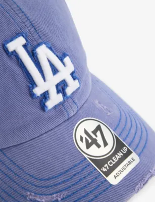 '47 ’47 Clean Up LA Dodgers Cotton Baseball Cap in WASHED BLUE, additional product view 3