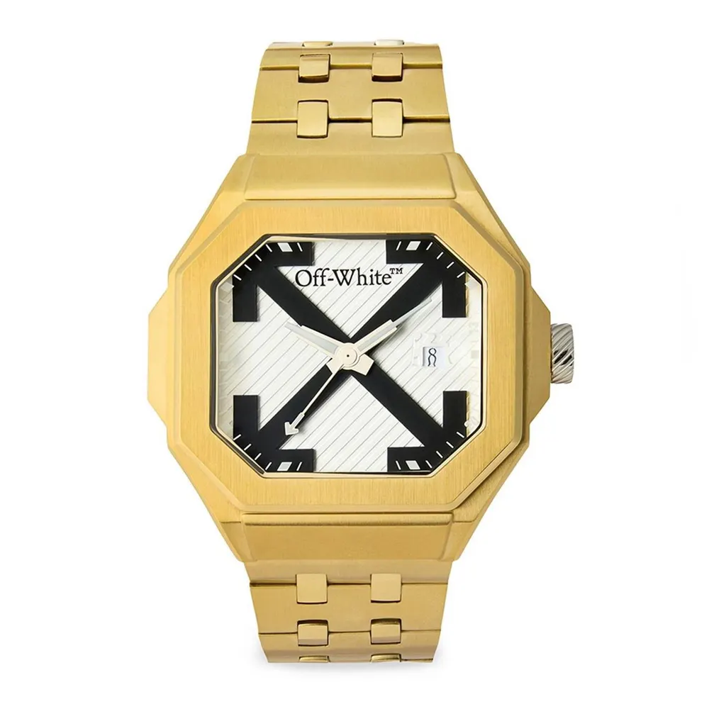 Off White Heavy Duty Watch in Silver/Gold – Accessories