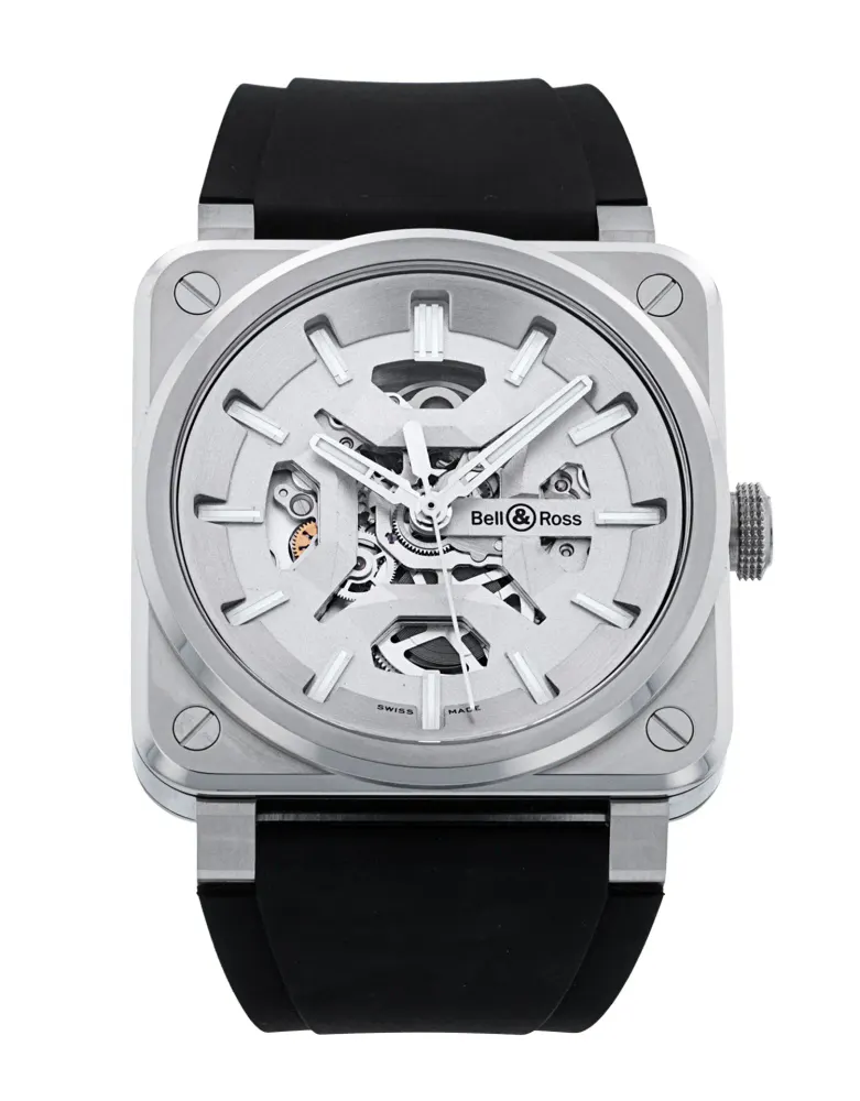 Bell and Ross BR 03 BR03A-GR-SKST/SRB — 2025 — Very good in Skeleton – Pre-owned watches