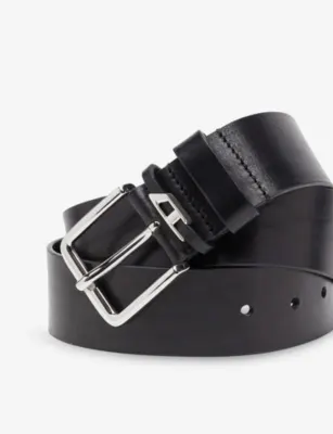 DIESEL D Loop Crinkle Leather Belt - 30 in T8013, additional product view 3