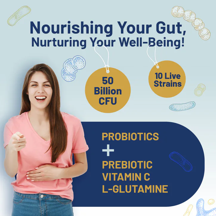 Prowise Healthcare Pro Bio Cultures Complex Probiotics and Prebiotics 50 billion CFU 60 Capsules detail 3