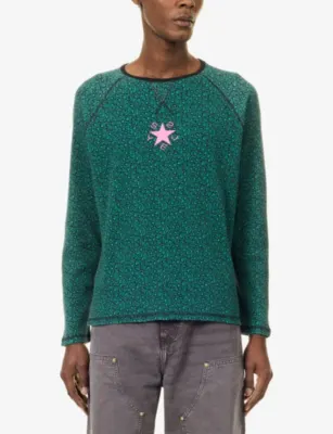 TWOJEYS Waffle Long-Sleeve Cheetah Cotton-Jersey T-Shirt in CHEETAH, additional product view 3