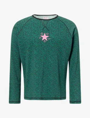 TWOJEYS Waffle Long-Sleeve Cheetah Cotton-Jersey T-Shirt in CHEETAH – Mens | Tops & t-shirts | T-Shirts | Printed T-Shirts