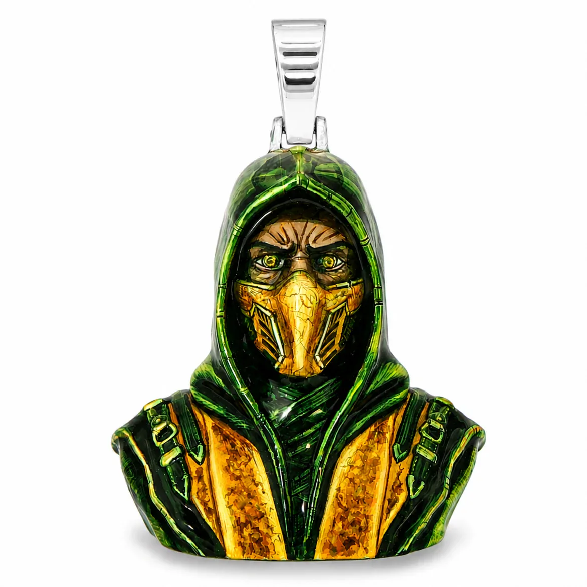 MARYAM - For Him SILVER Glow In The Dark Scorpion Mask Pendant 70711 – Pendant