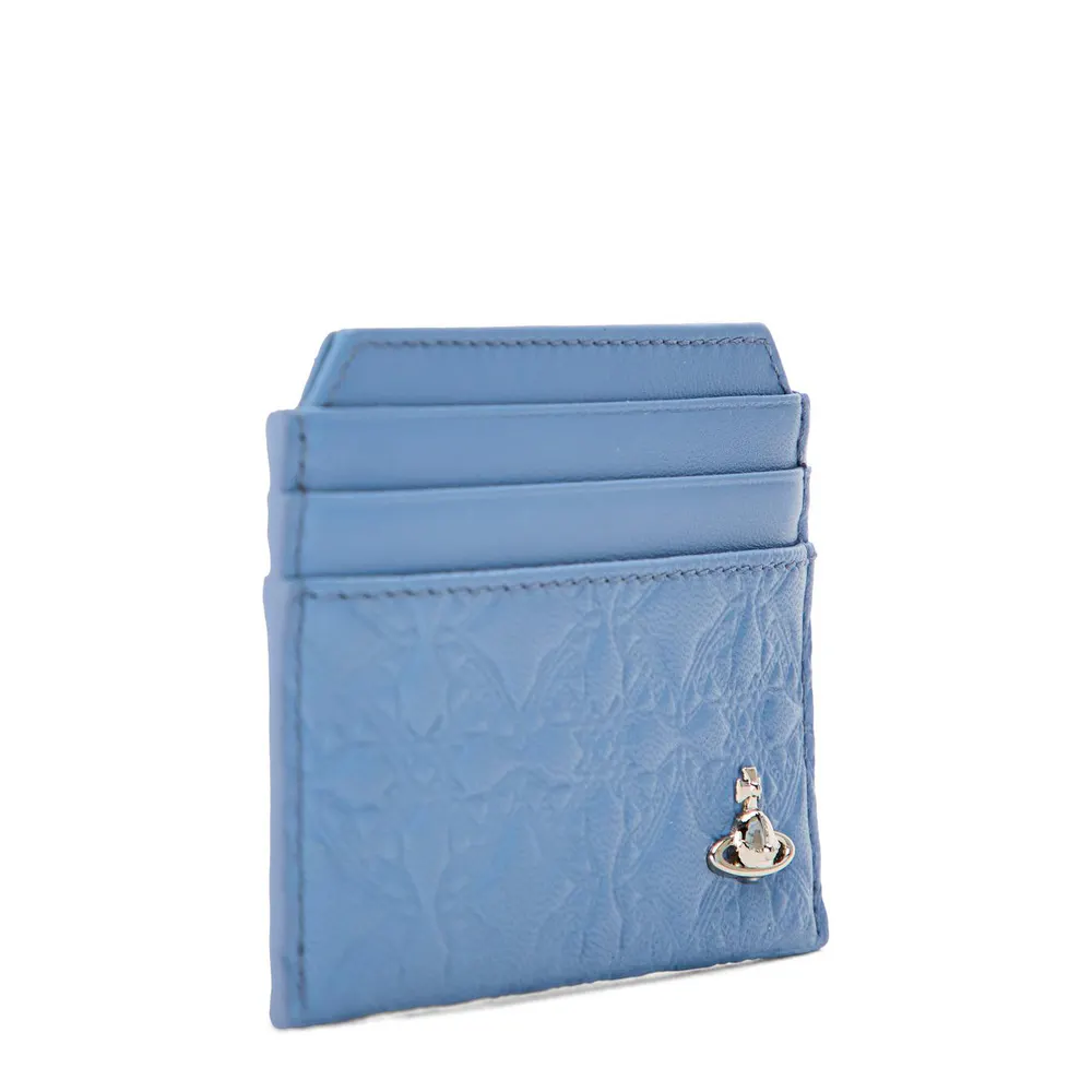 Vivienne Westwood Men's Embossed Leather Saturn Orb Cardholder detail 2