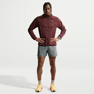 Nike Miler Men's Dri-FIT 12.5cm (Approx.) Brief-Lined Running Shorts - Smoke Grey/Smoke Grey