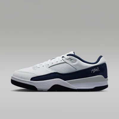 Jordan Flight Court Men's Shoes - White/Light Smoke Grey/Obsidian/College Navy in White/Light Smoke Grey/Obsidian/College Navy – Nike men's and unisex