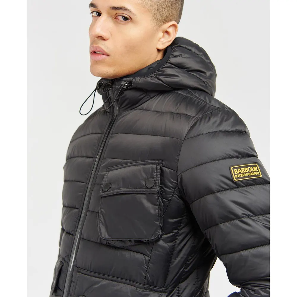 Barbour International Mens Ouston Puffer Jacket detail 2